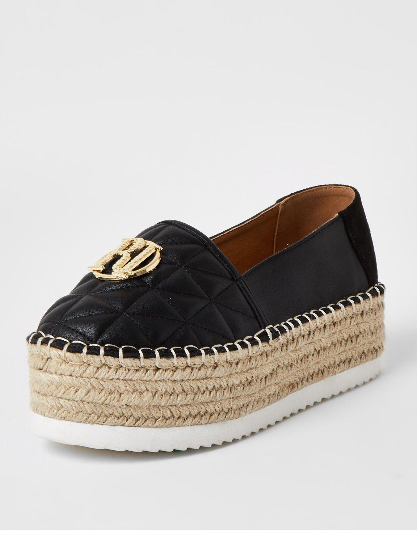 river island black espadrilles
