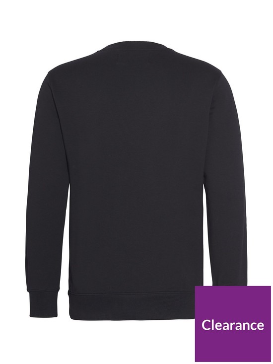 stillFront image of calvin-klein-jeans-institutional-logo-sweatshirt-black