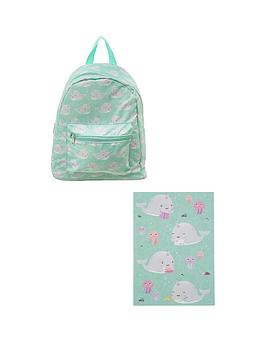 Sass & Belle Sass & Belle Alma Narwhal Backpack And Sketchpad Picture