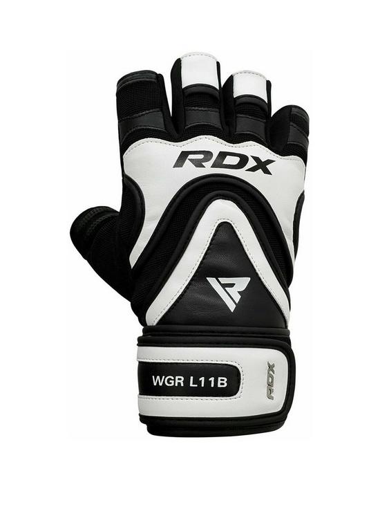 front image of rdx-weight-lifting-gym-gloves-long-strap-lxl