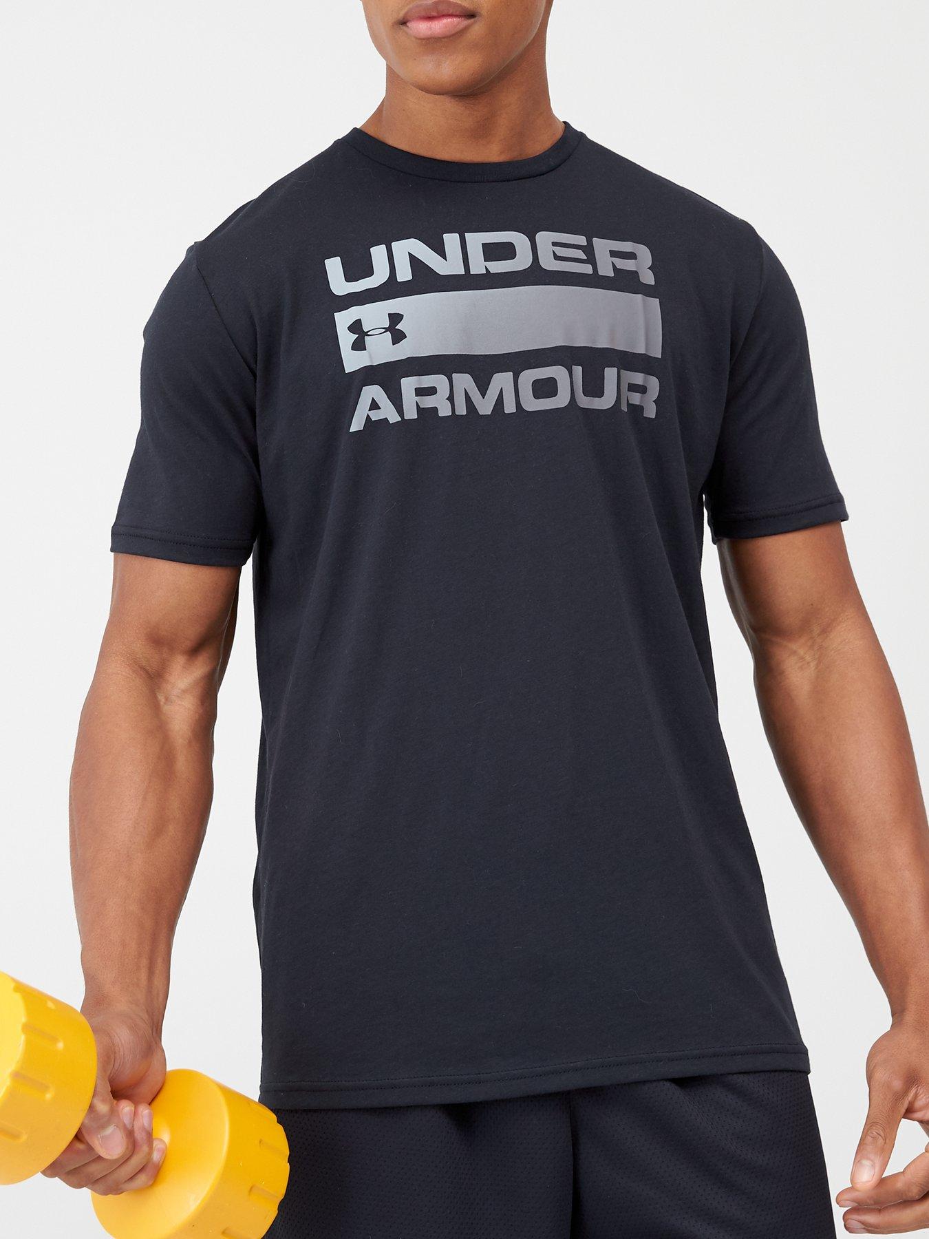 UNDER ARMOUR Mens Training Team Issue Wordmark Short Sleeve T-shirt - Black