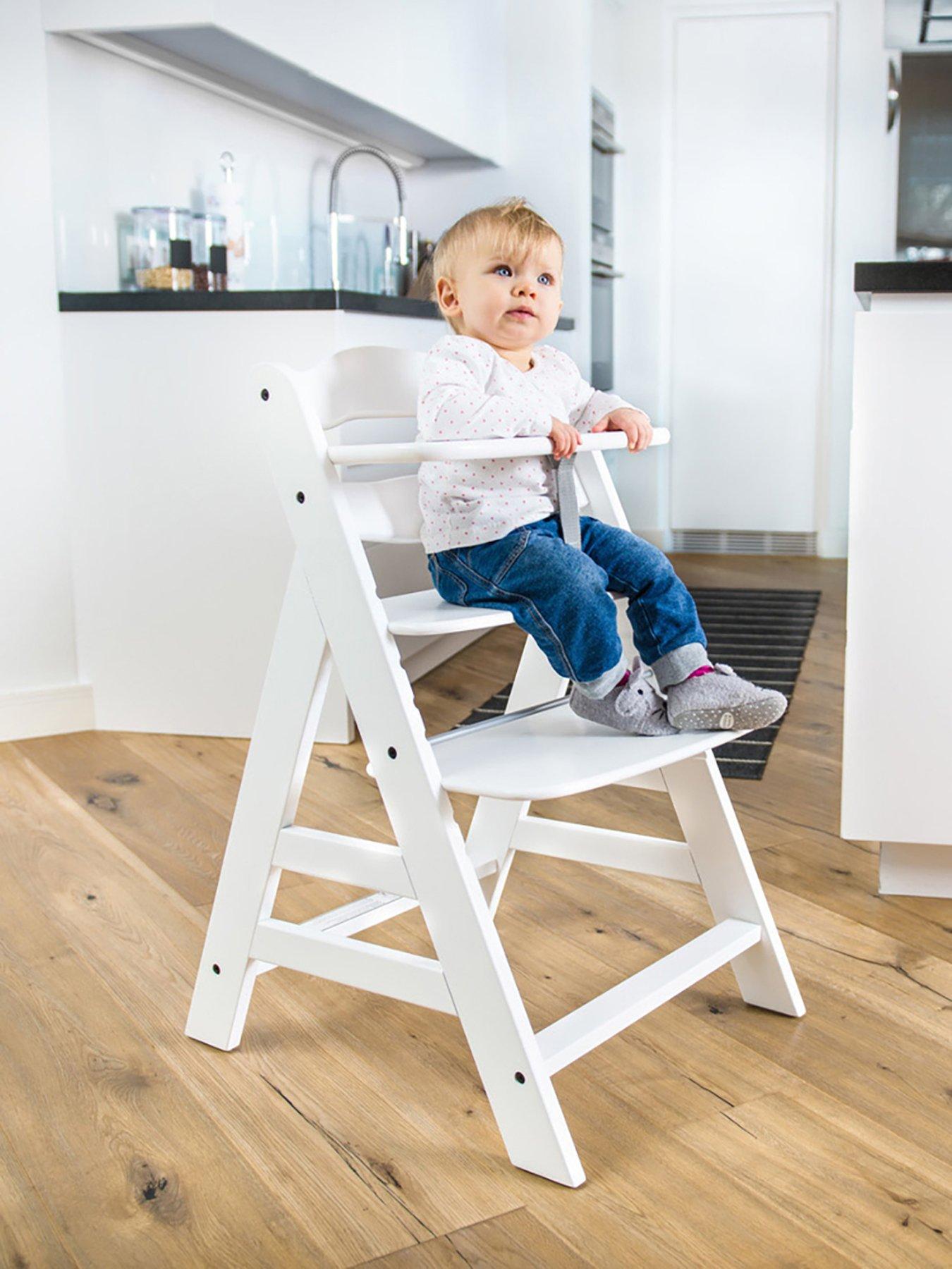 undefined Alpha+ Wooden Highchair - White
