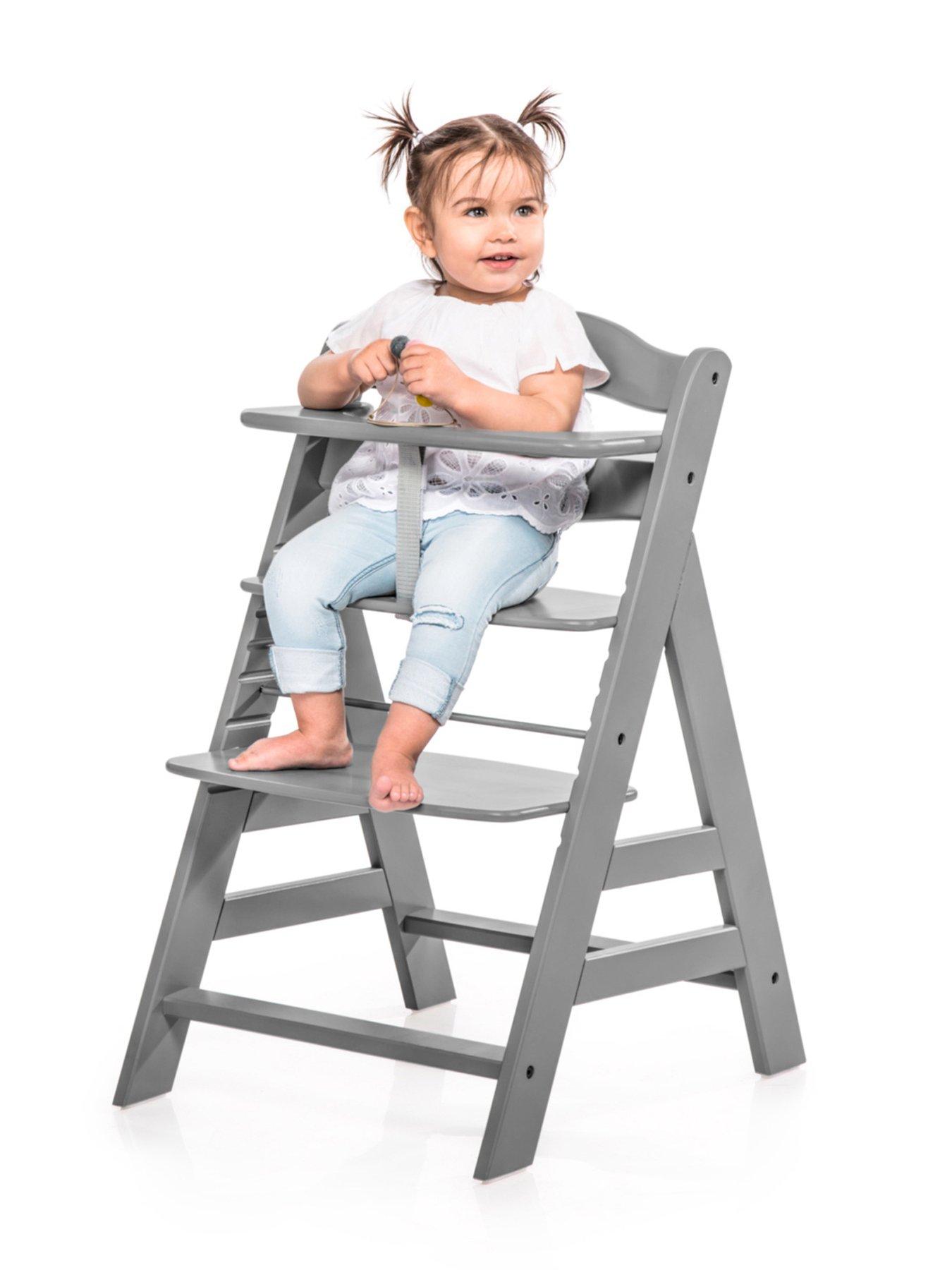 undefined Alpha+ Wooden Highchair - Grey
