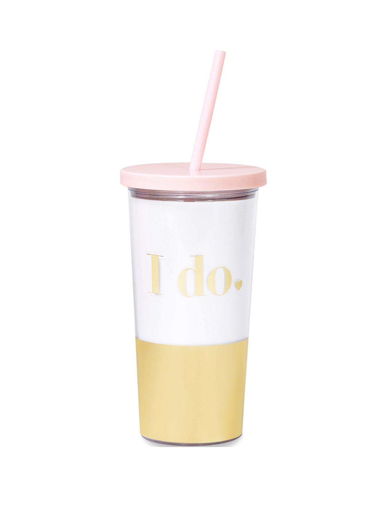 kate spade cup with straw