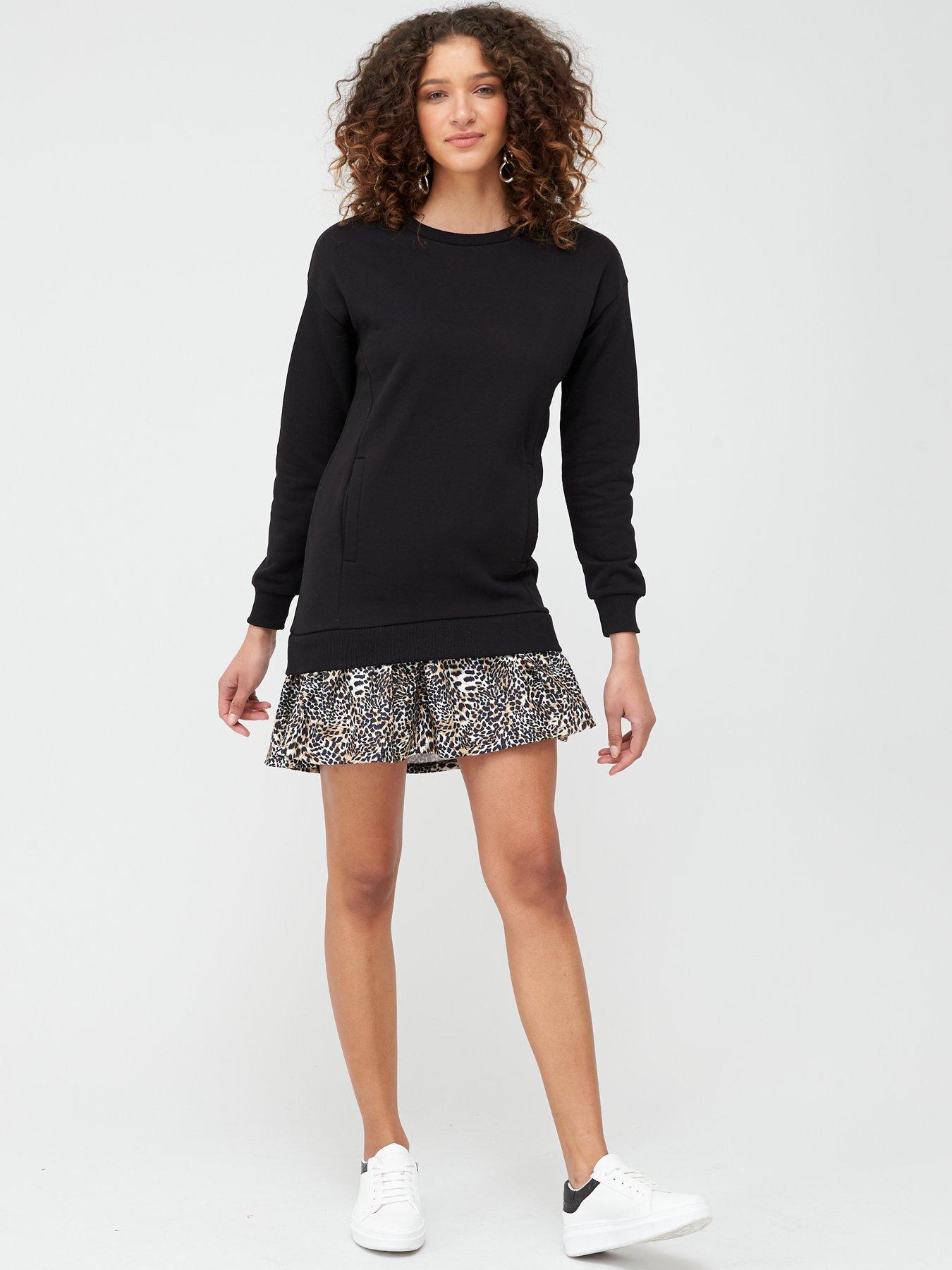 long sleeve sweat dress