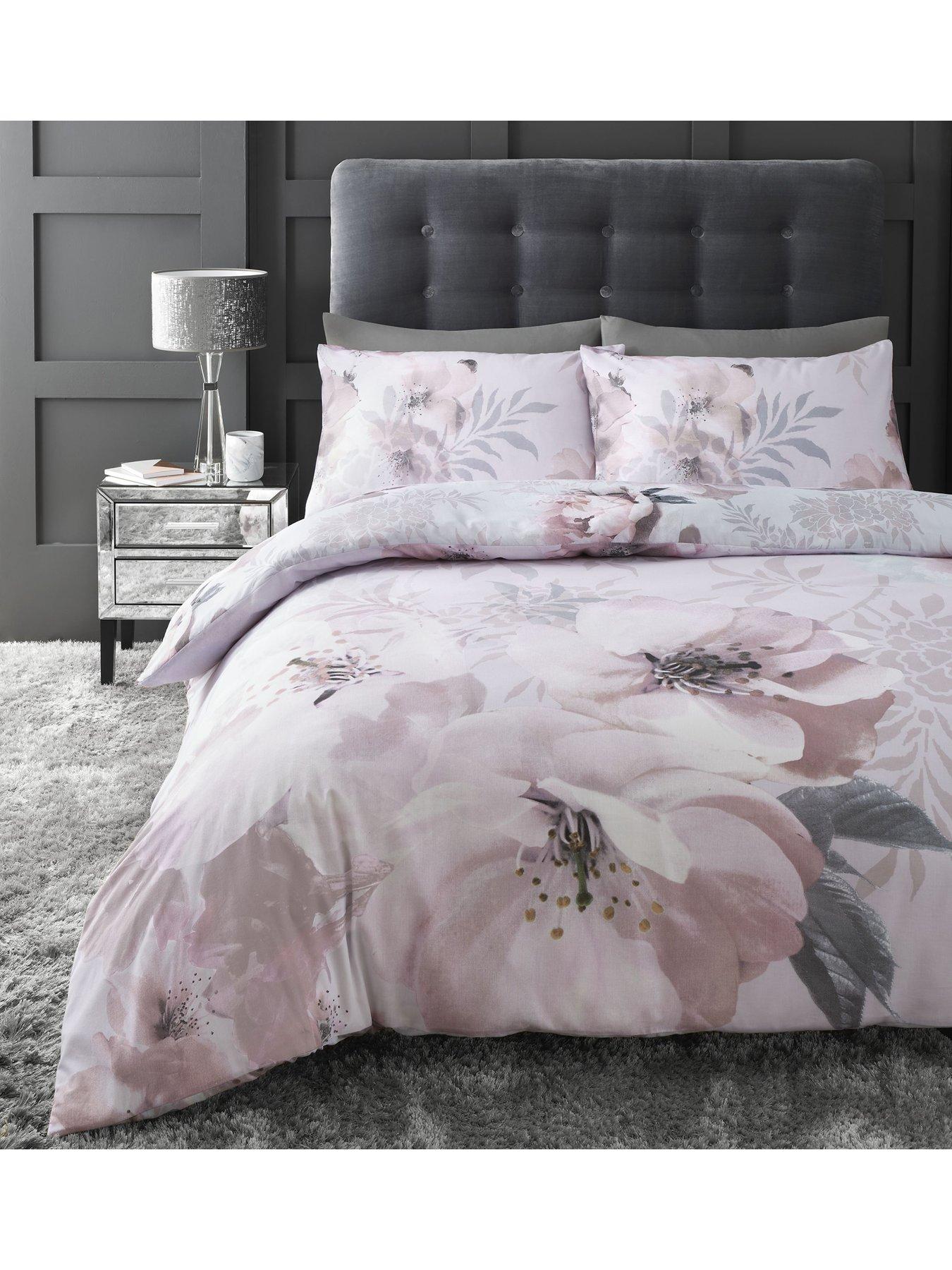 Catherine Lansfield Dramatic Floral Duvet Cover Set Littlewoods Com