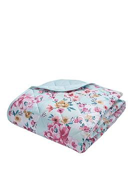 Catherine Lansfield Catherine Lansfield Flower Patchwork Bedspread Throw Picture