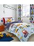  image of catherine-lansfield-construction-toddlernbspduvet-cover-set-blue
