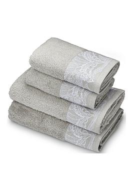 Accessorize   Mozambique 4-Piece Towel Bale - Grey