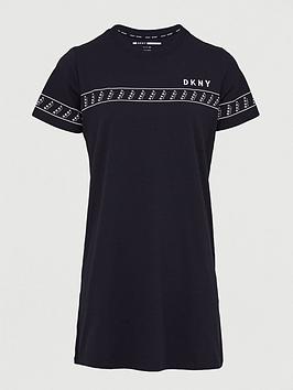 DKNY SPORT Dkny Sport Logo Taping T-Shirt Dress - Black Picture