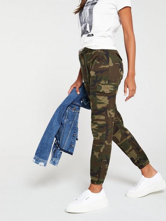 front image of v-by-very-camouflagenbspcargo-jogger-camo-print