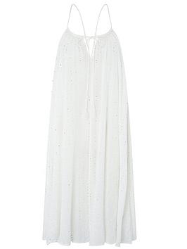 Accessorize   Sequin Swing Dress - White