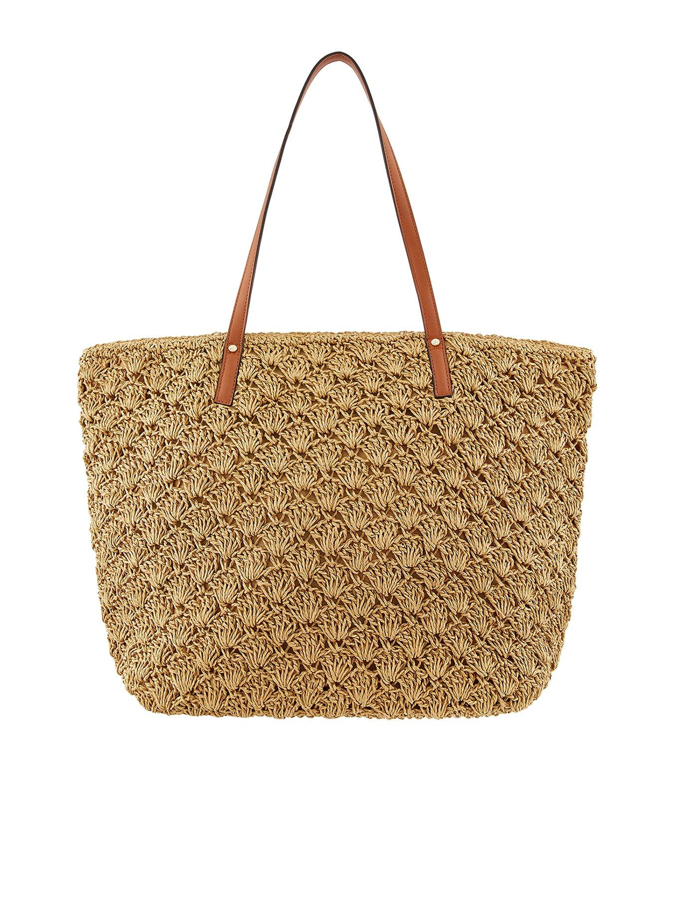 abercrombie and fitch raffia circle bag