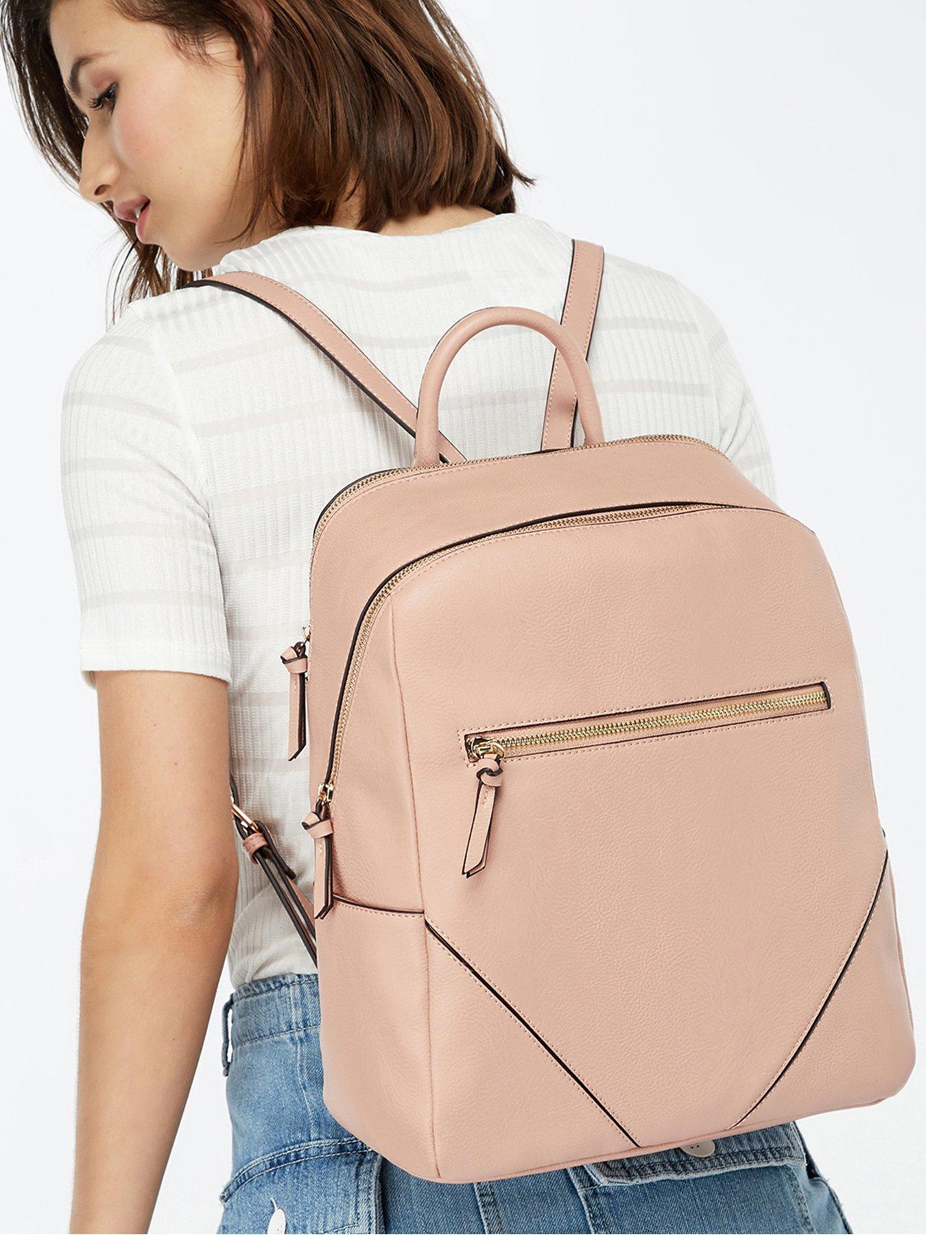 accessorize tan backpack