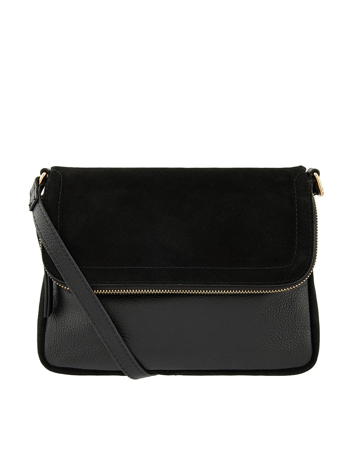 accessorize black cross body bag