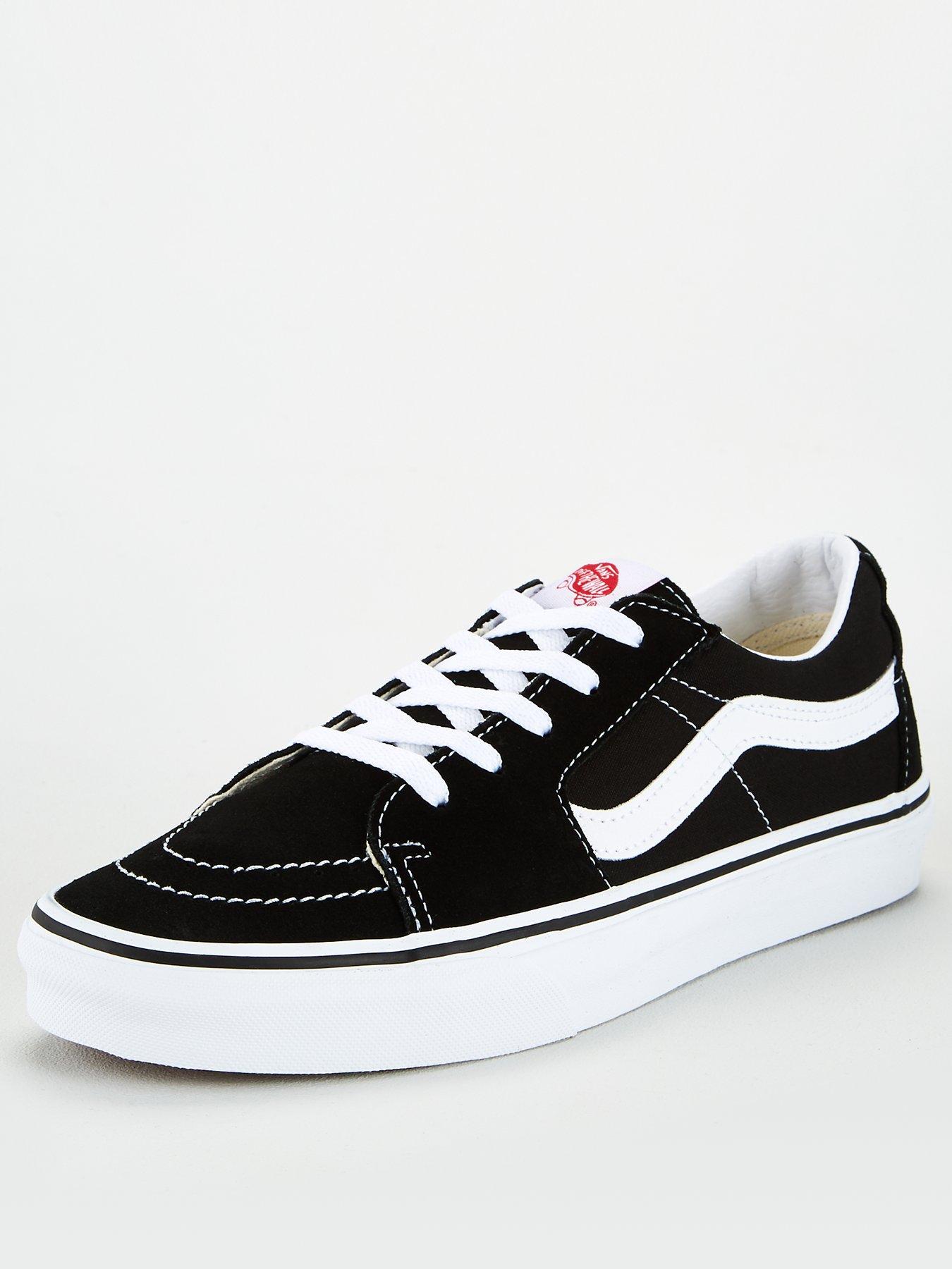 Mens SK8 Low Trainers Black White