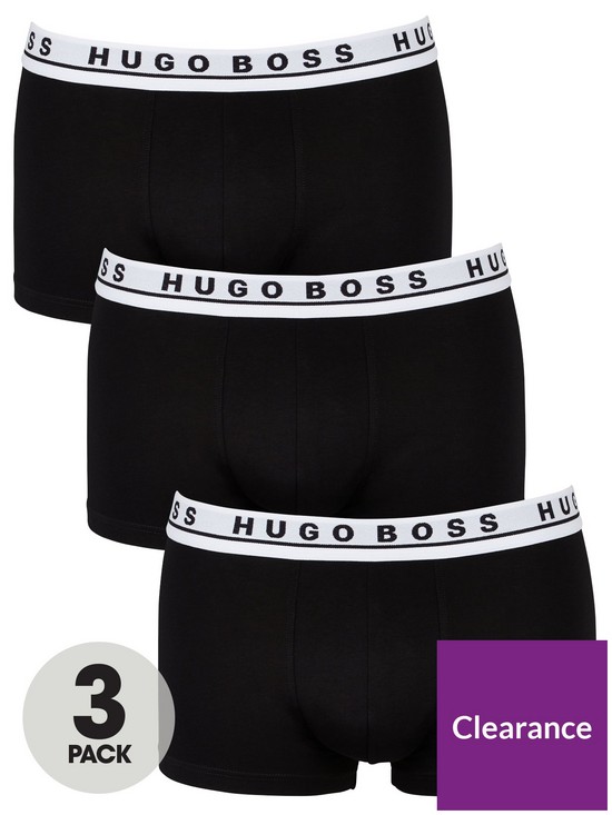 front image of boss-bodywear-3-packnbspwaistband-trunks-white