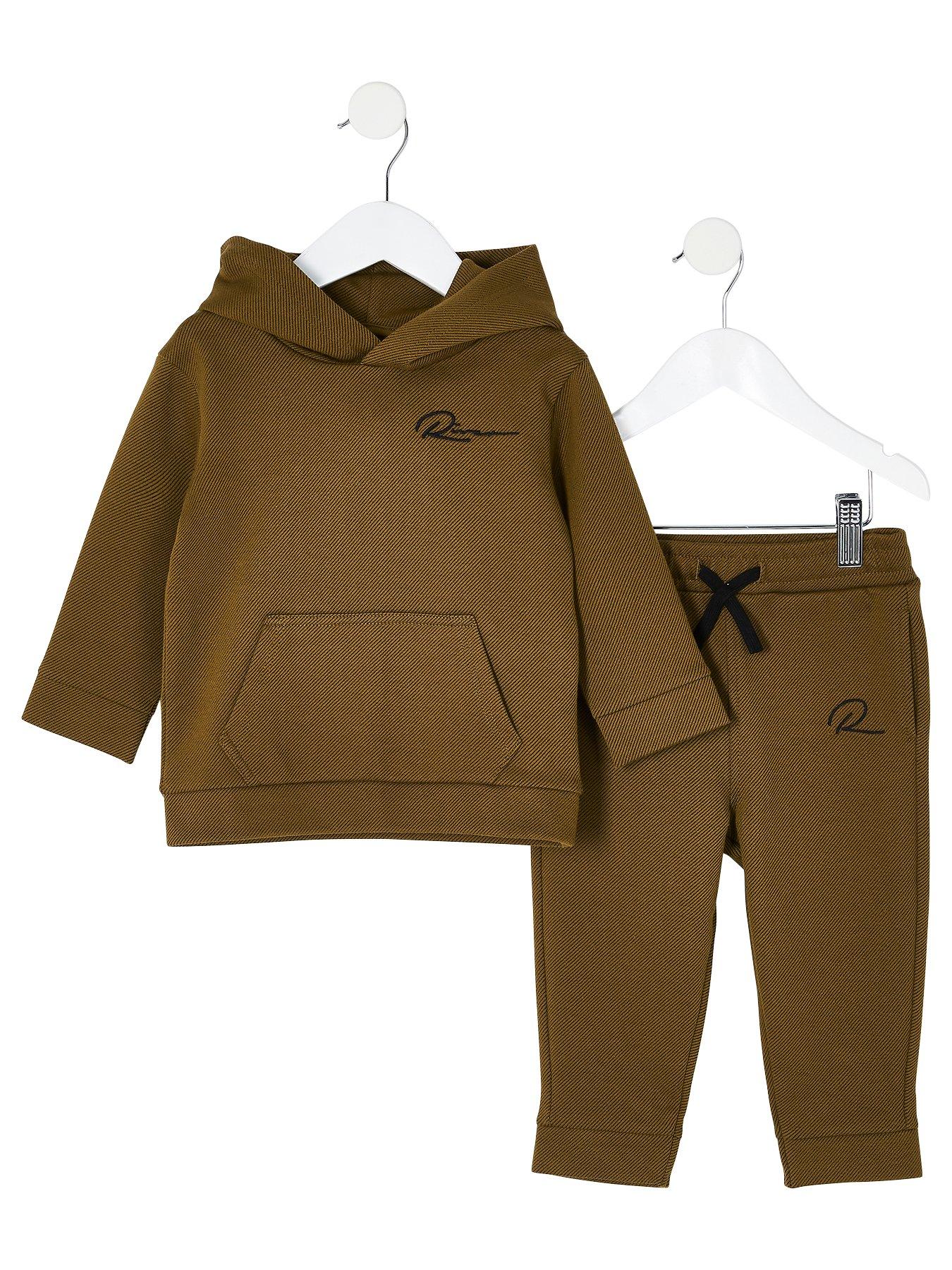 boys khaki green tracksuit