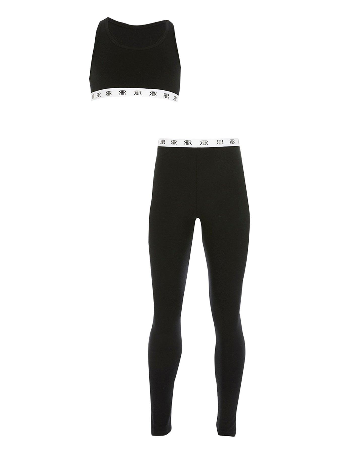 girls crop top and leggings set