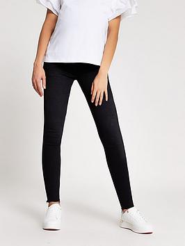 River Island River Island Maternity Under Bump Amelie Skinny Jeans - Black Picture