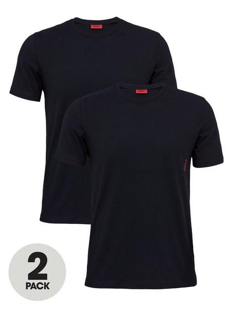 hugo-bodywear-2-pack-round-neck-t-shirts-black