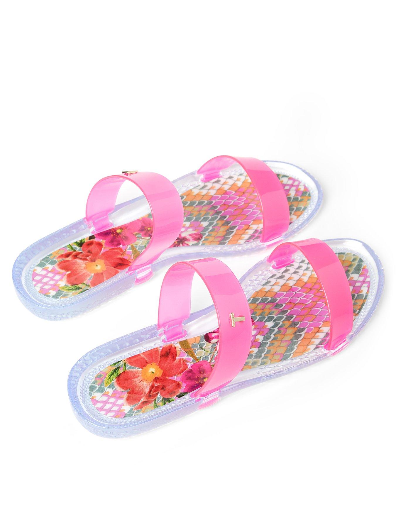 two strap jelly sandals