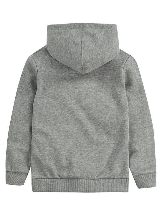 back image of levis-boys-classic-batwing-hoodie-grey