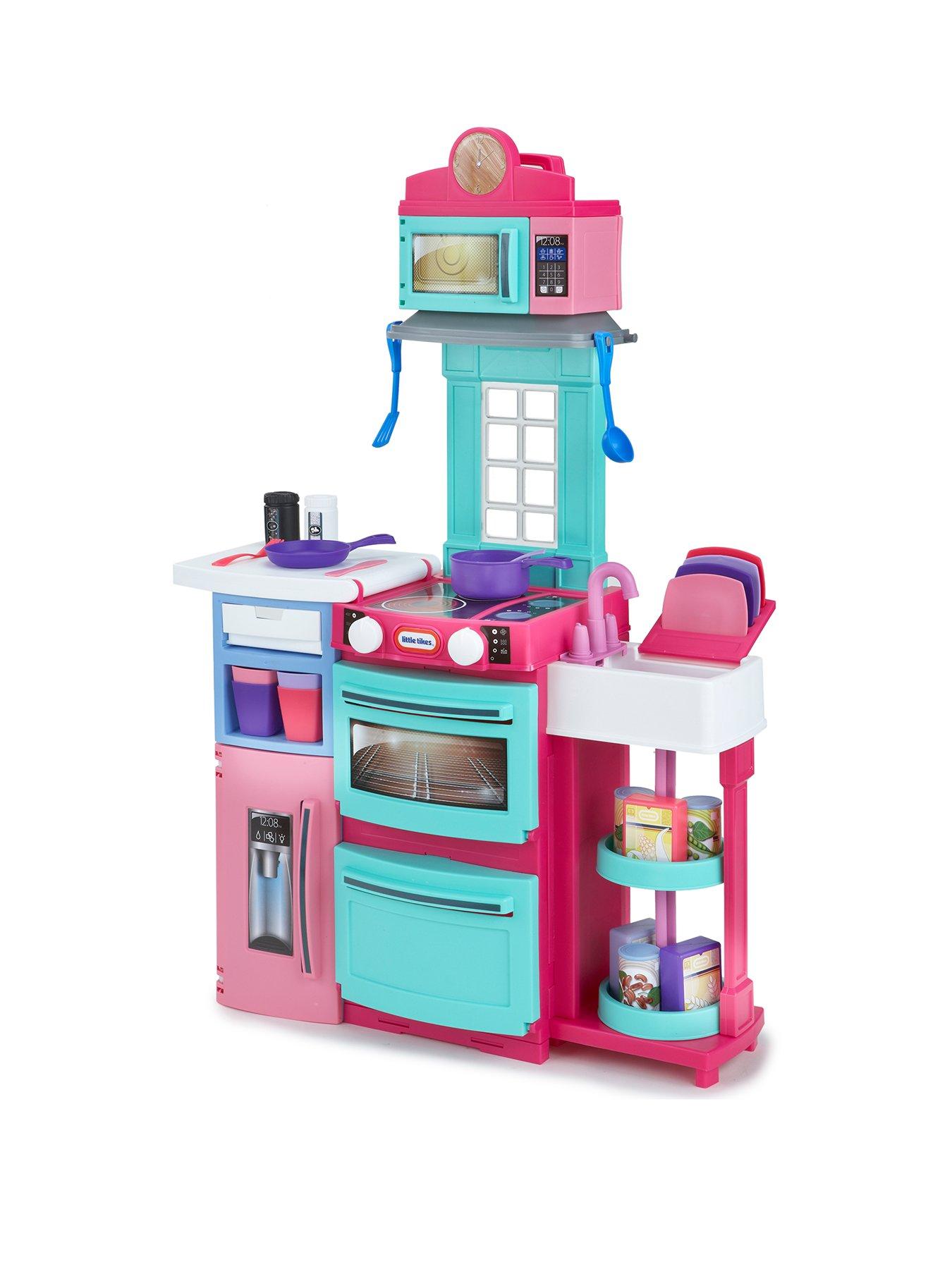 little tikes cook and store kitchen pink