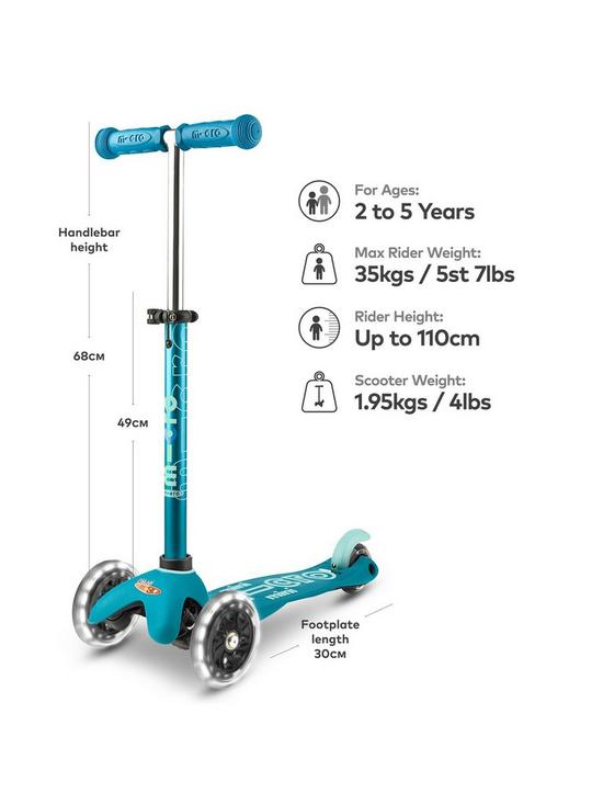 back image of micro-scooter-mini-deluxe-scooter-led-aqua