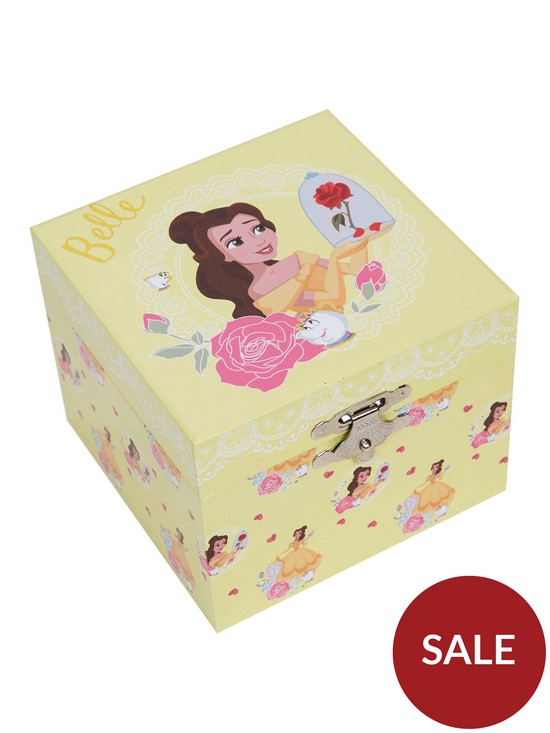 front image of disney-pastel-princess-musical-jewellery-box-belle
