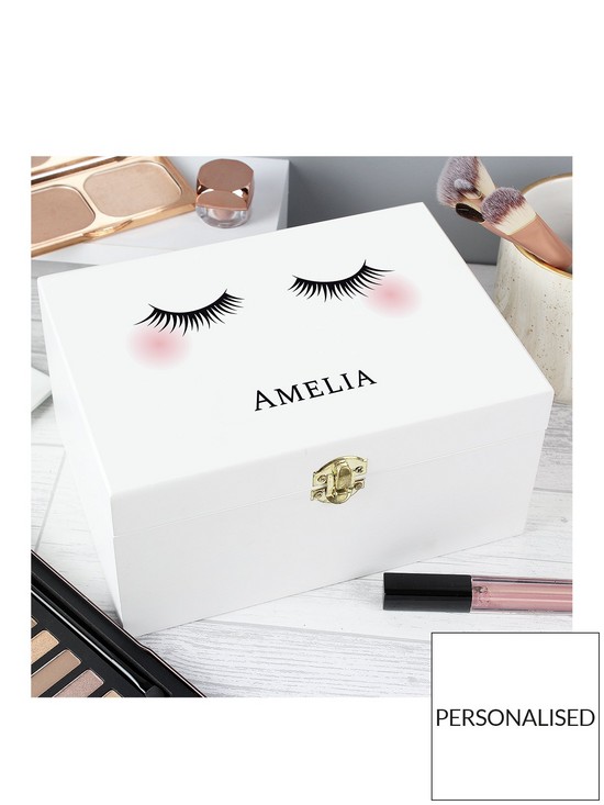 front image of the-personalised-memento-company-personalised-eyelashes-woodennbspmake-up-box-a-perfect-gift