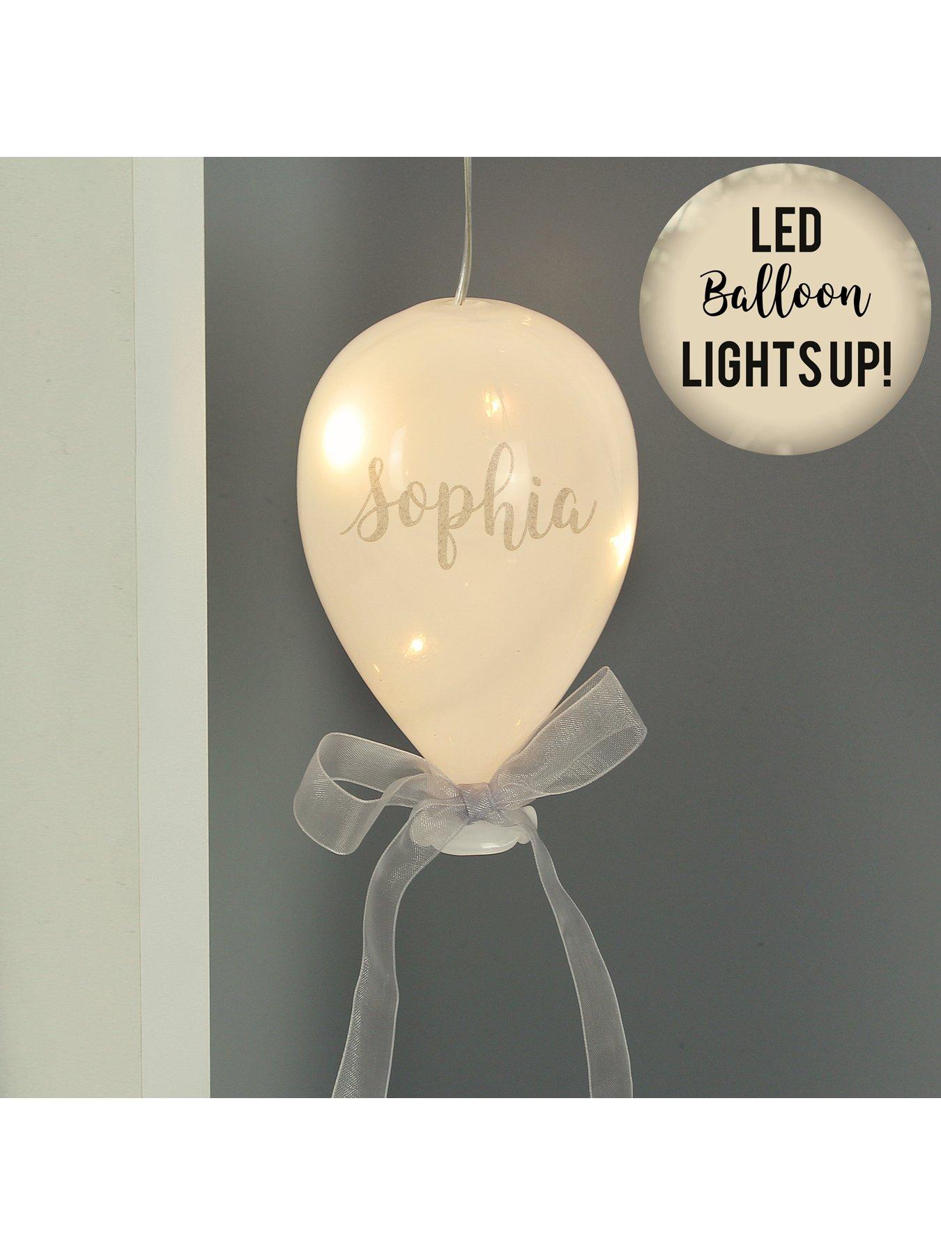 Image 2 of 4 of The Personalised Memento Company Personalised LED Glass Balloon