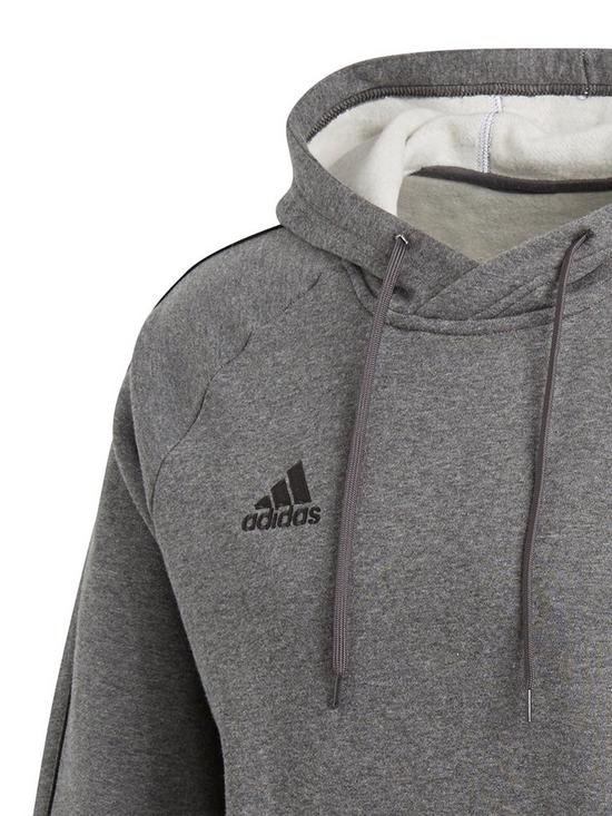 stillFront image of adidas-core-18-sweat-hooded-tracksuit-top-grey