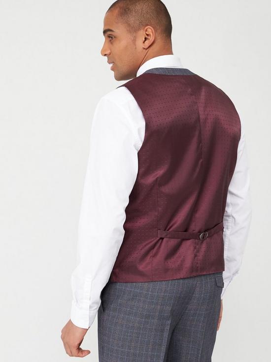 stillFront image of skopes-standard-witton-waistcoat-greyblue-check