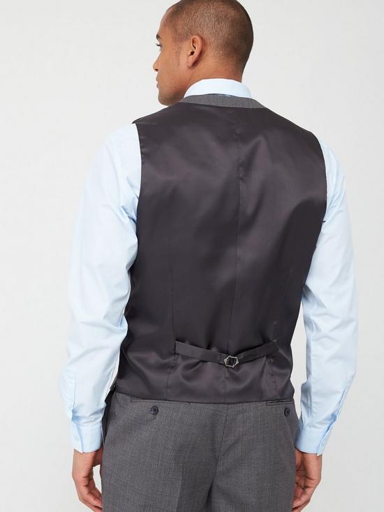 stillFront image of skopes-standard-pietro-waistcoat-grey-textured-weave