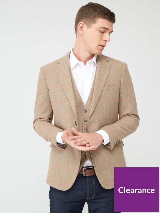 front image of skopes-tailored-wishart-jacket-sage-check