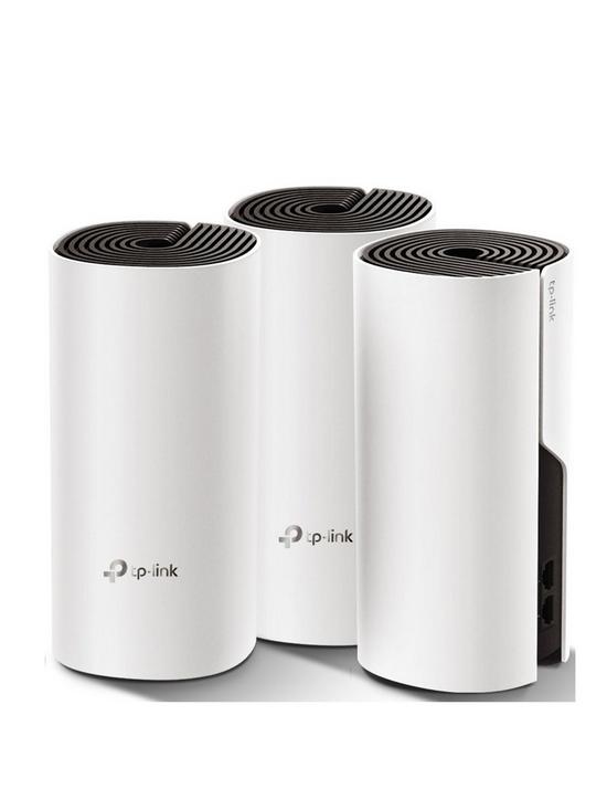 front image of tp-link-deco-m4-3-pack-ac1200-whole-home-wi-fi