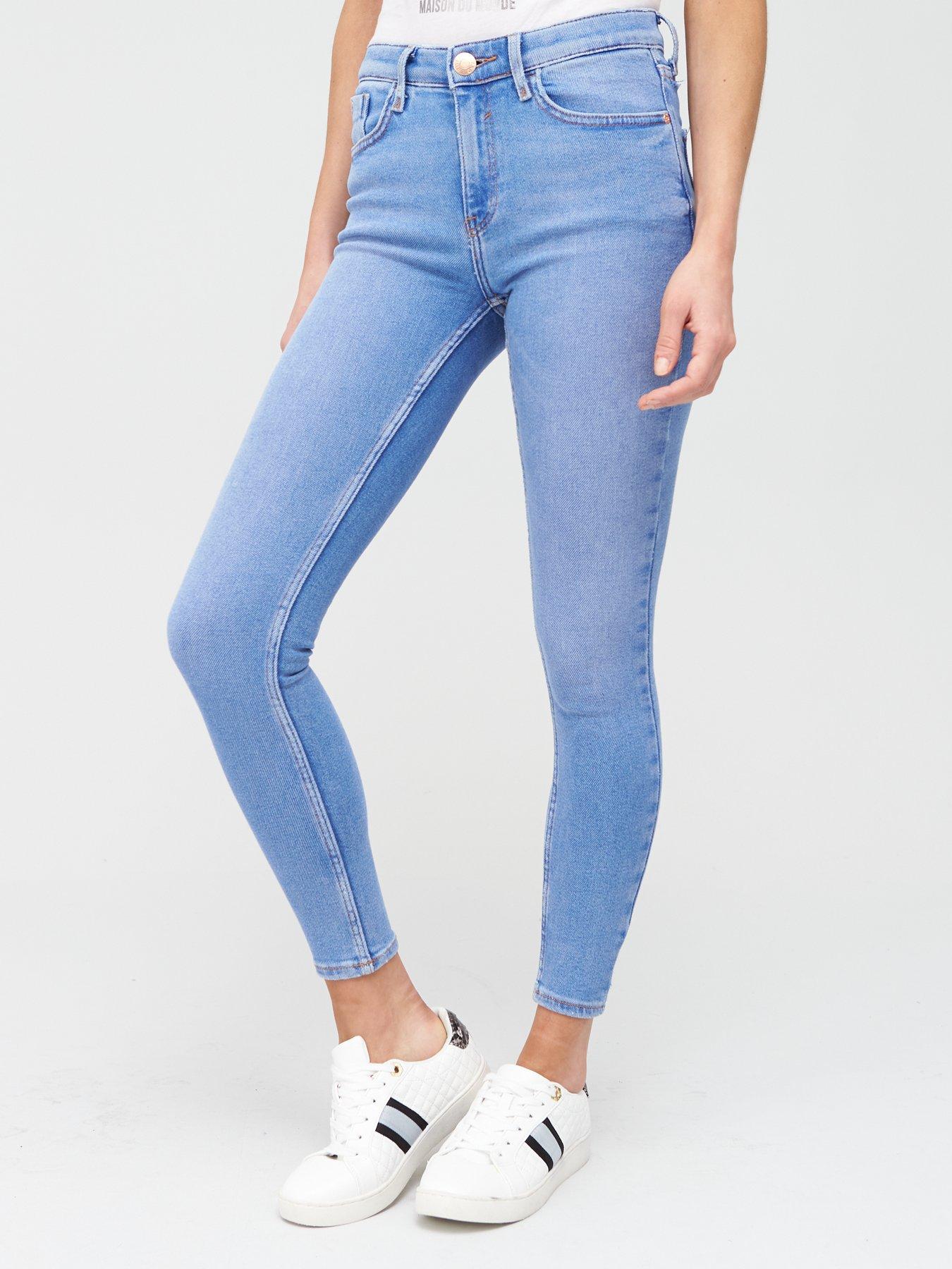 river island mid rise jeans