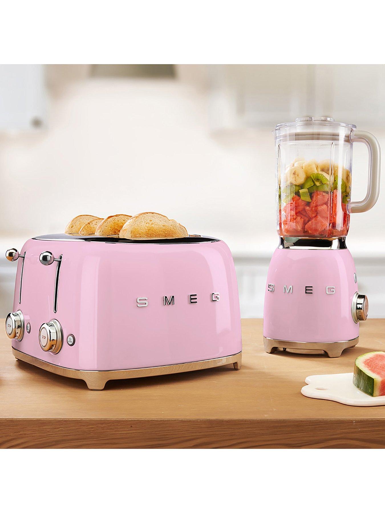Image 5 of 6 of Smeg TSF03 Retro Style 4 Slice Toaster, 2000W - Pastel Pink