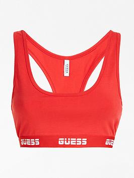 Guess Guess Logo Light Support Sports Bra - Red Picture