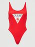  image of guess-icon-logo-swimsuit-red