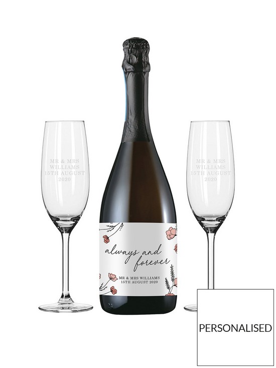 front image of signature-gifts-personalised-always-amp-forever-prosecco-set-in-silk-lined-box