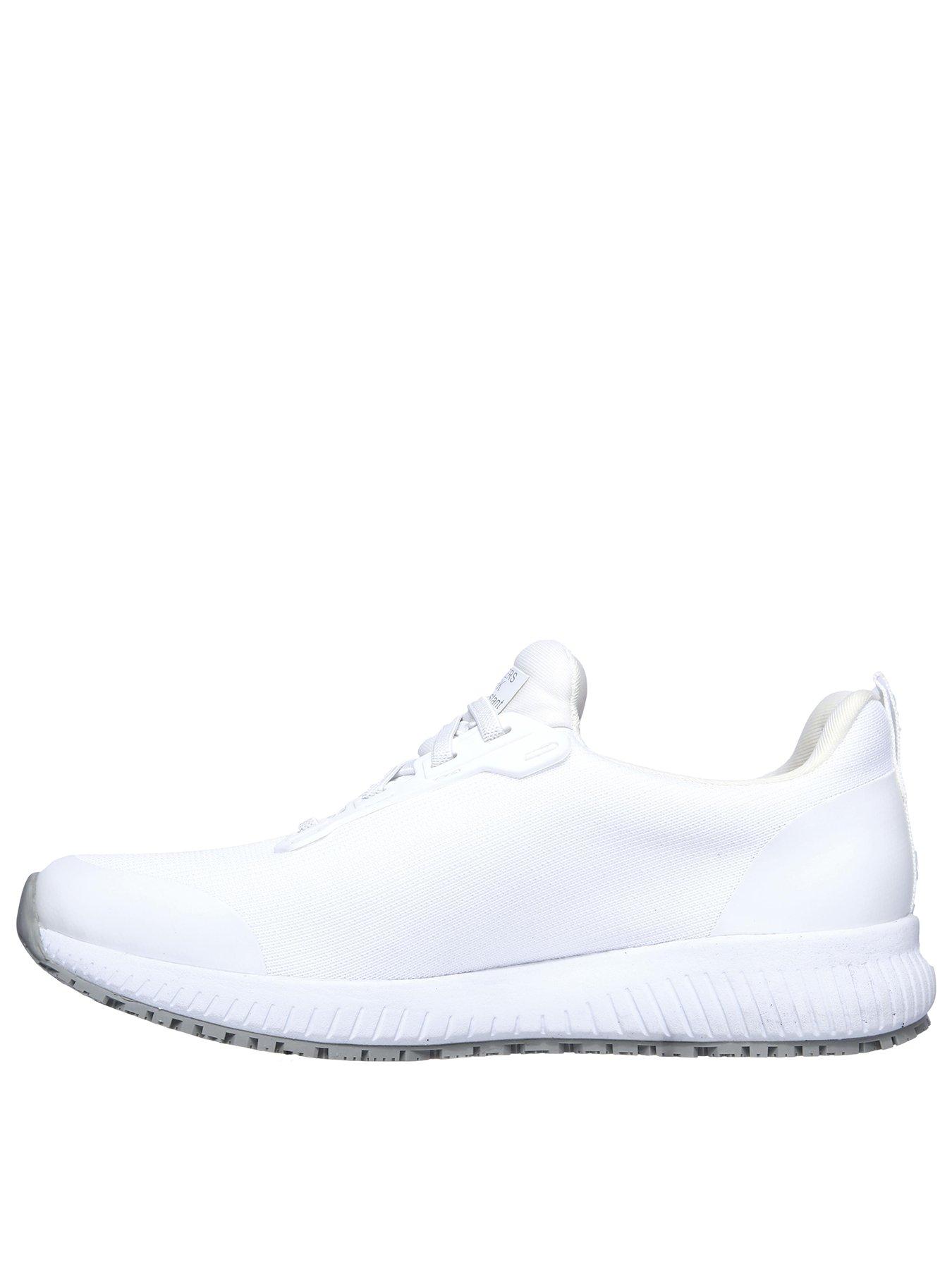 Skechers Squad SR Safety Slip Resistant Trainers - White | littlewoods.com