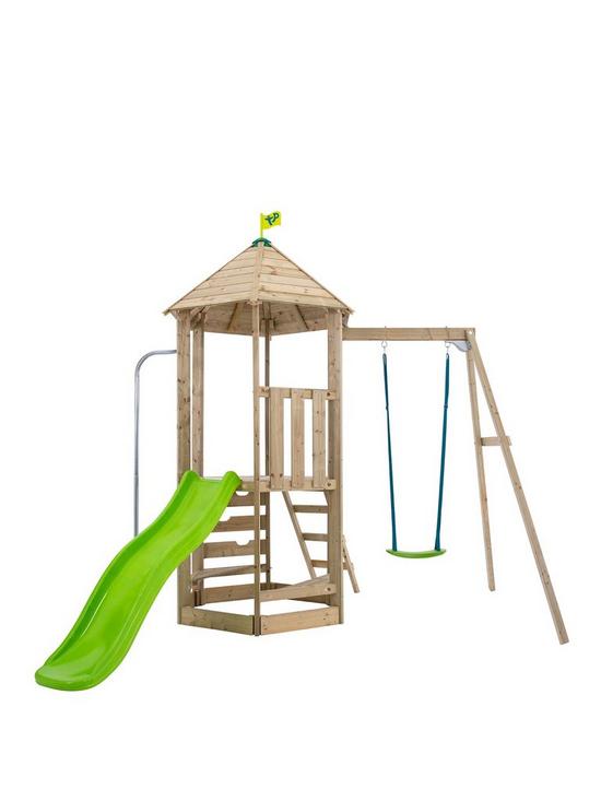 front image of tp-castlewood-compact-tower-with-swing