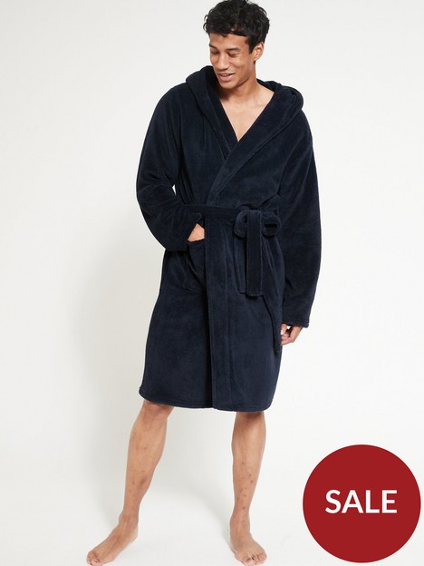 everyday-supersoft-dressing-gown-with-hood-navy