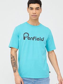 Penfield Penfield Apremont Large Logo Short Sleeve T-Shirt - Teal Picture
