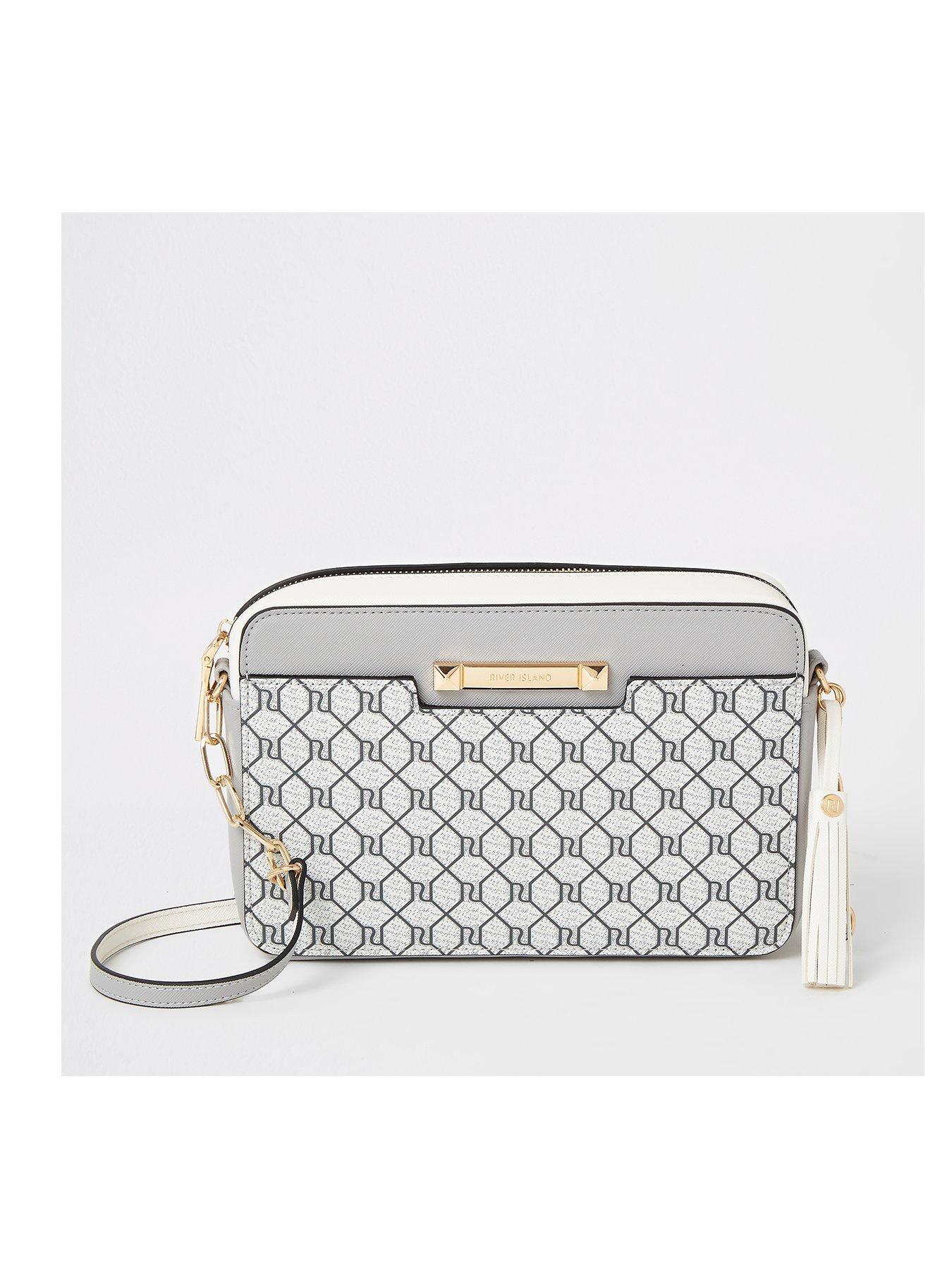river island white cross body bag