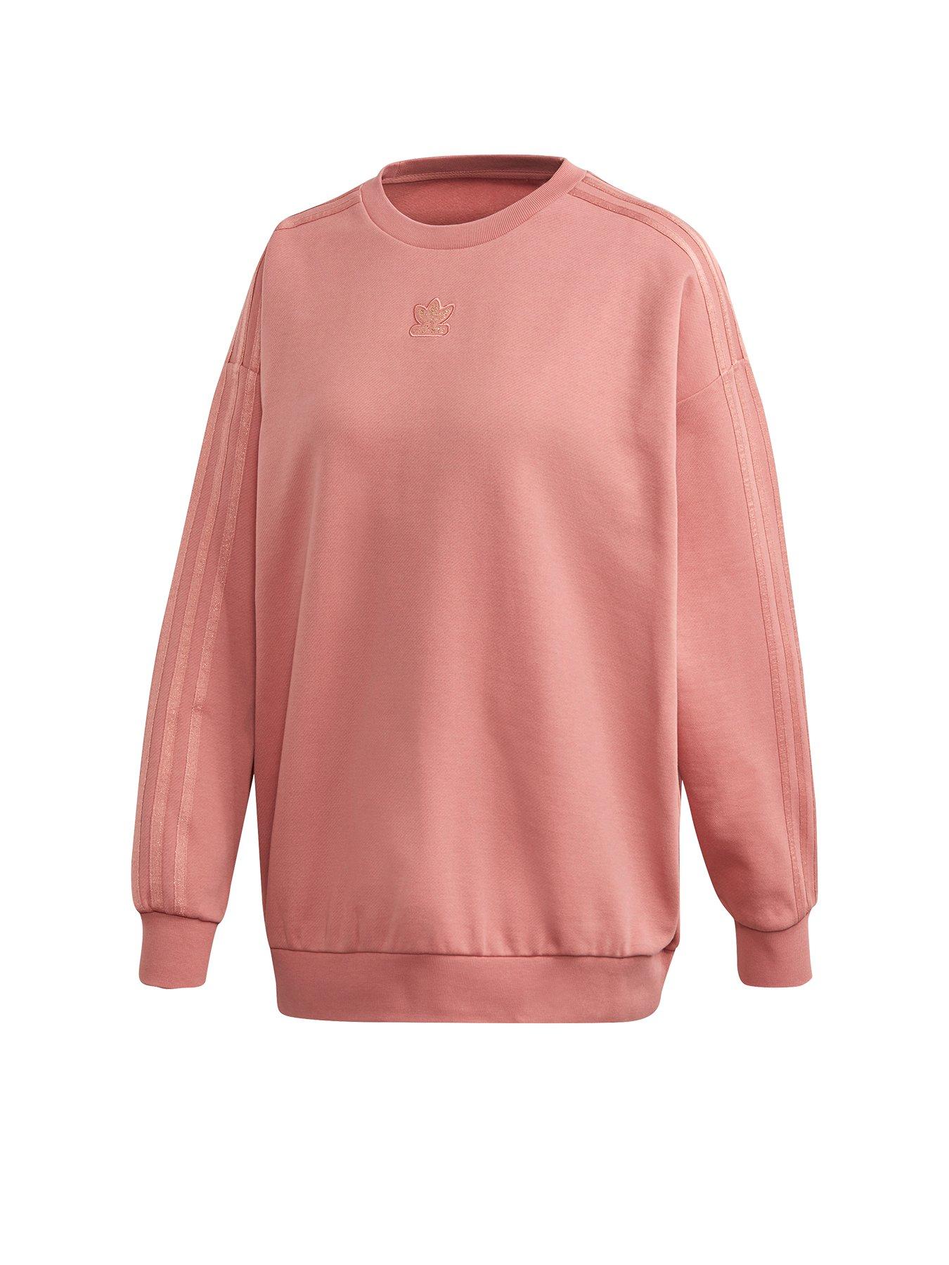 pink adidas sweatshirt womens