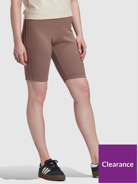 front image of adidas-originals-new-neutral-cycling-short-brownnbsp