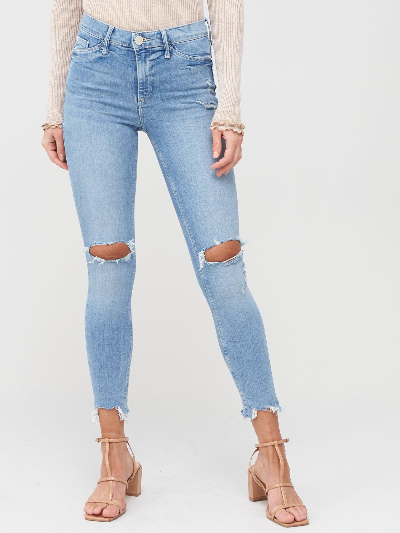 river island mid rise jeans